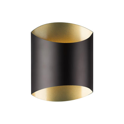 Preston LED Wall Light in Black.