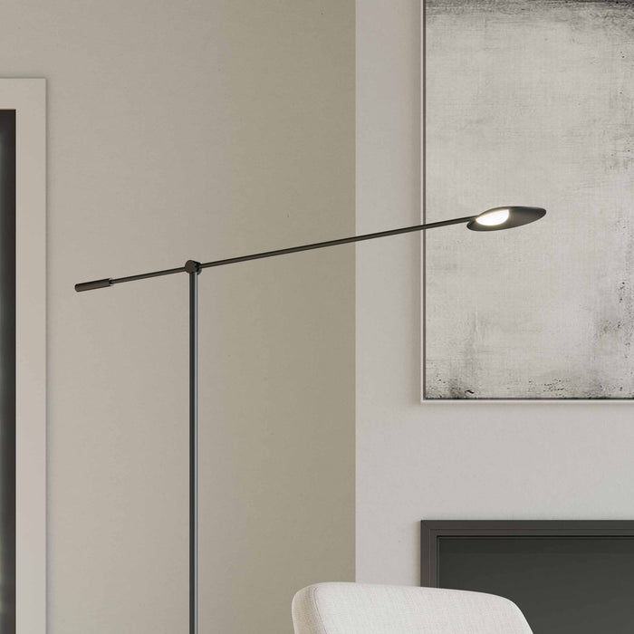 Rotaire LED Floor Lamp in Detail.