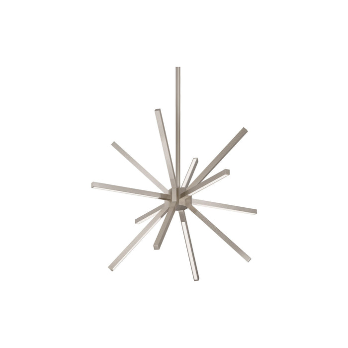 Sirius LED Chandelier in Brushed Nickel (Small).