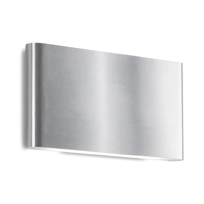 Slate LED Wall Light in Brushed Nickel (Large).