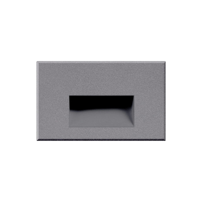 Sonic Recessed LED Step / Wall Light in Horizontal/Grey.