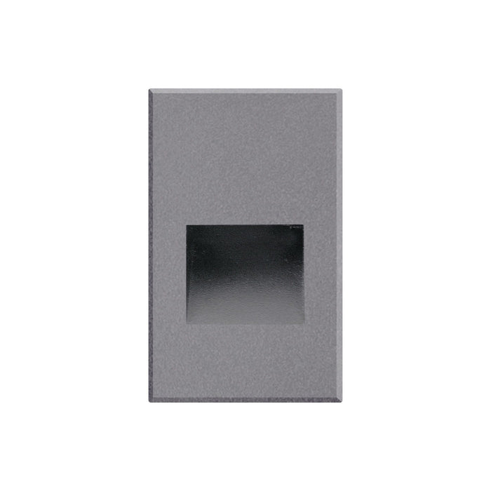 Sonic Recessed LED Step / Wall Light in Vertical/Grey.