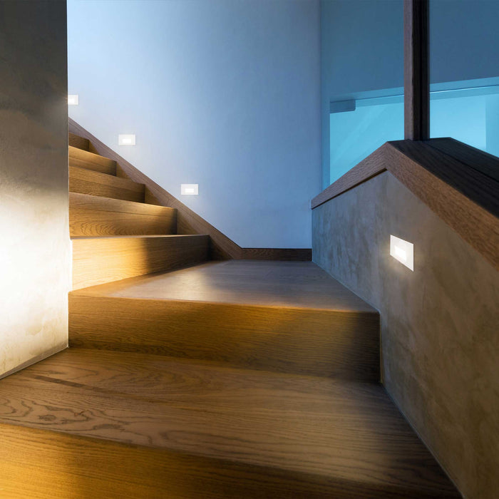 Sonic Recessed LED Step / Wall Light in stair.