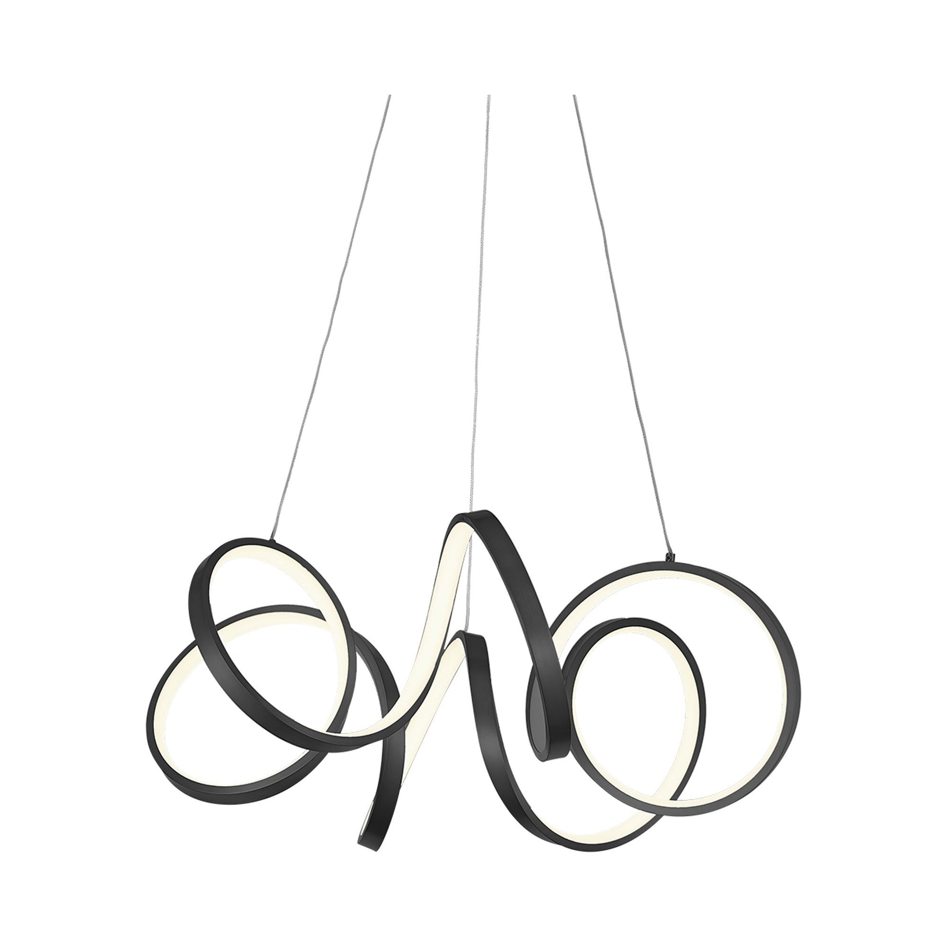 Synergy LED Pendant Light in Black (Small).