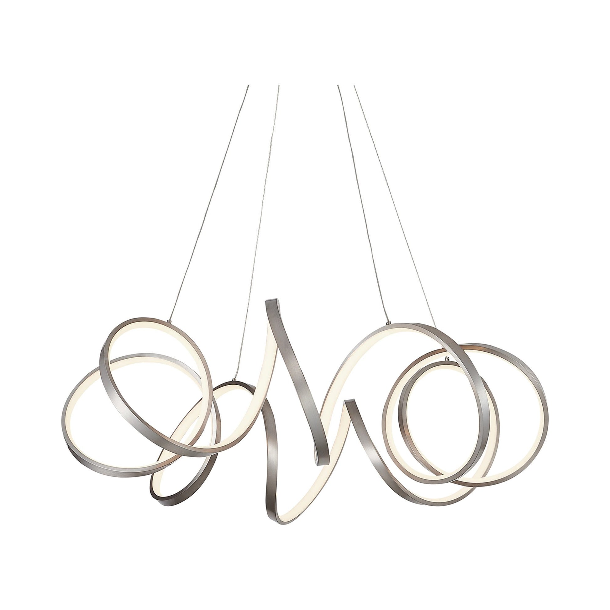 Synergy LED Pendant Light in Antique Silver (Large).