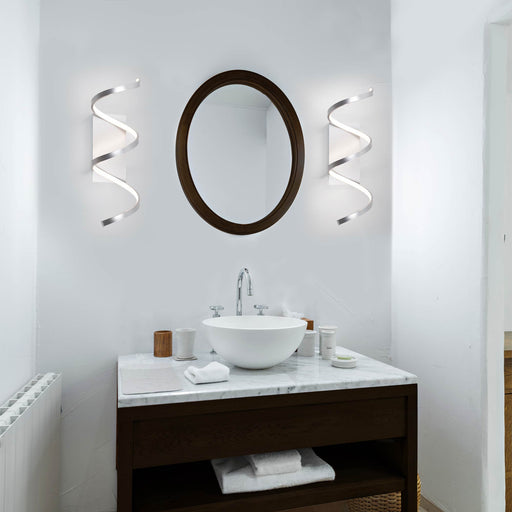 Synergy LED Wall Light in bathroom.