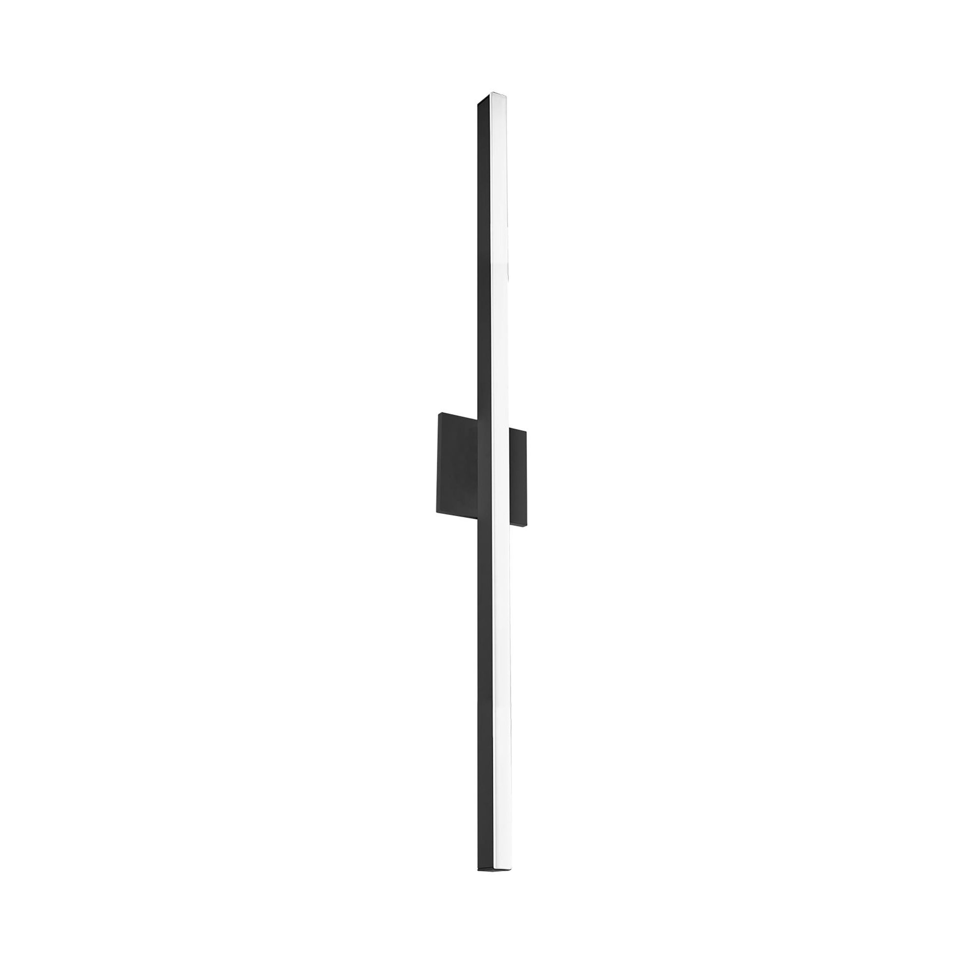 Vega Thin LED Wall Light in Black (Large).
