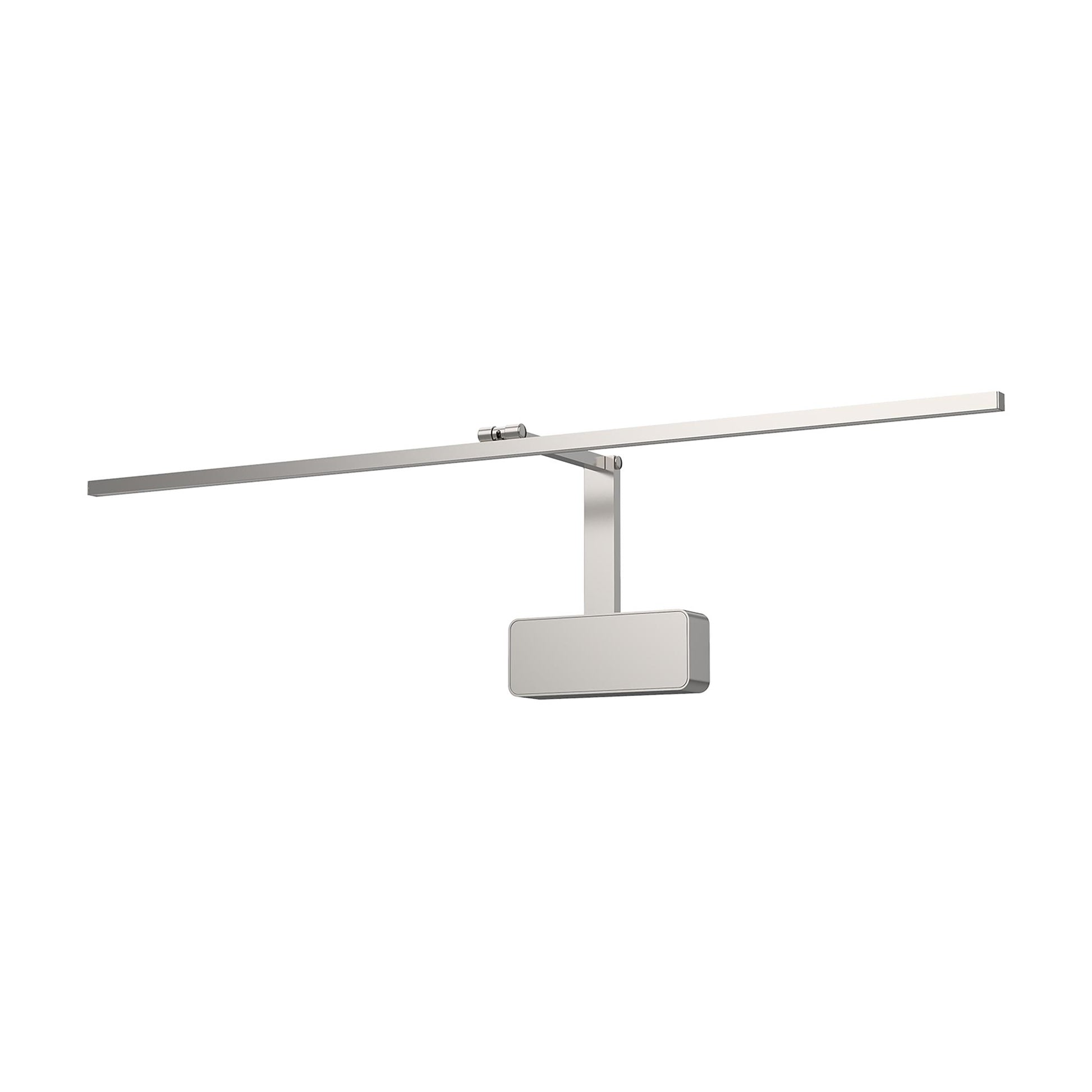 Vega Minor LED Picture Light in Brushed Nickel (Large).