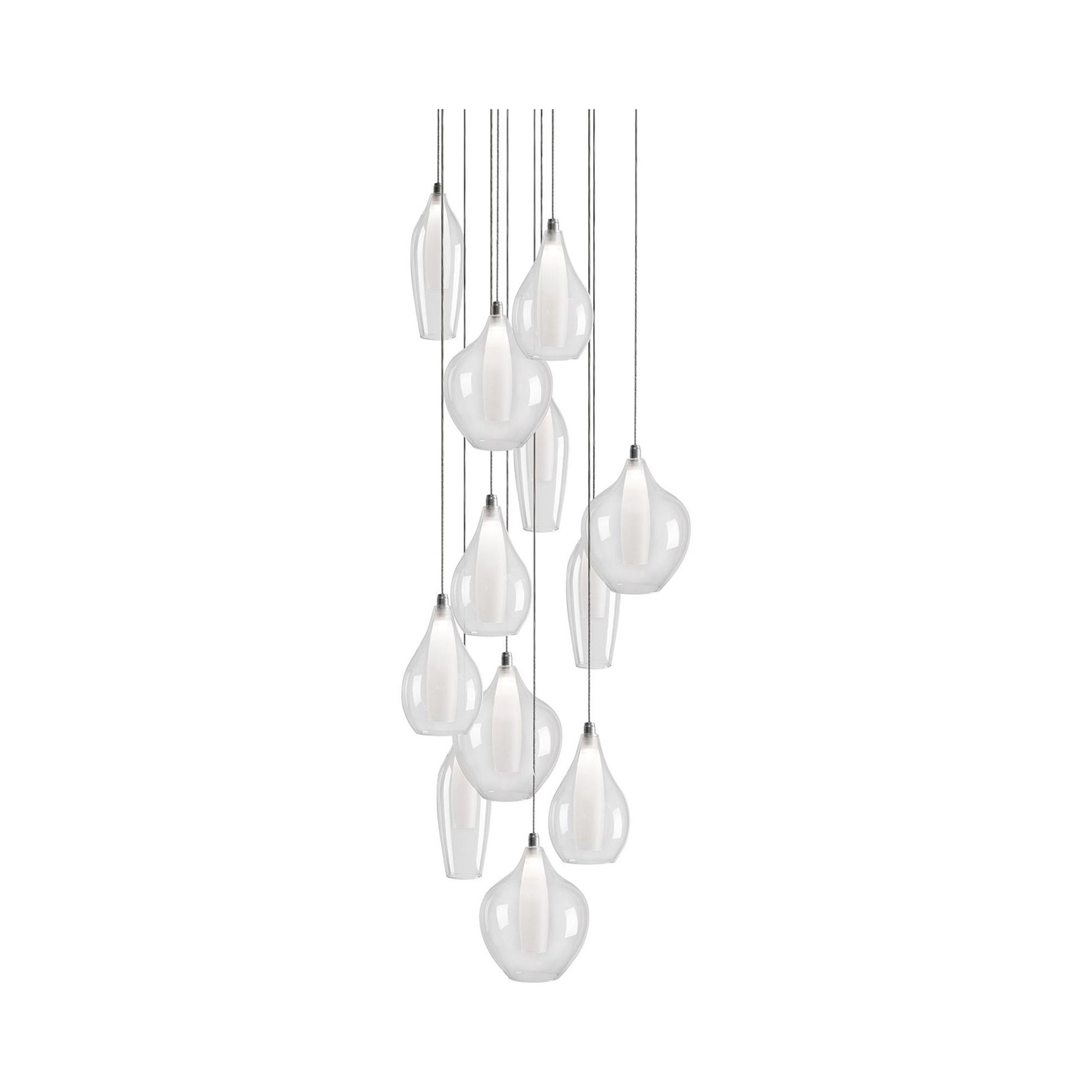 Victoria LED Multi Light Pendant Light in 12-Shade.