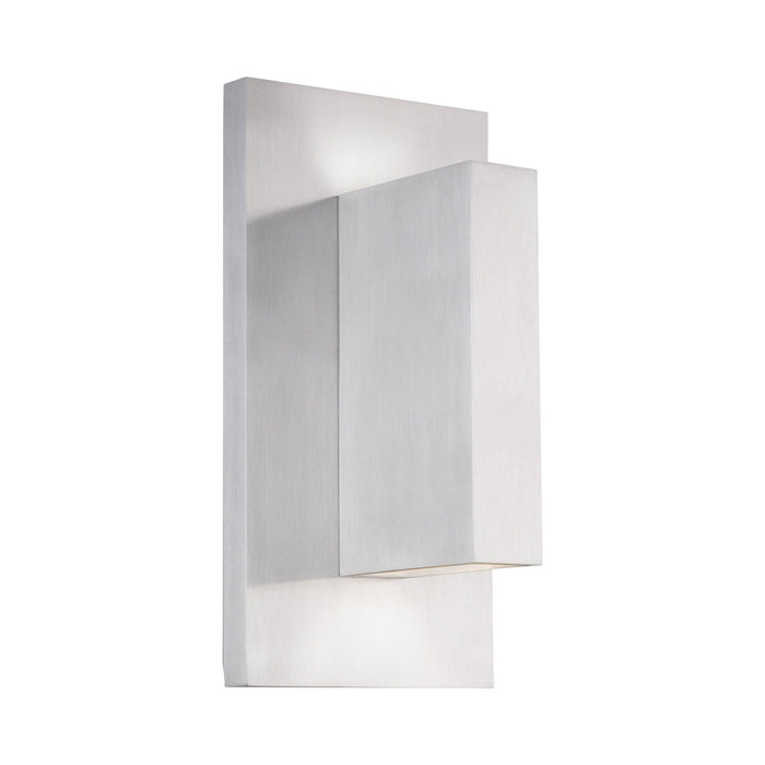 Vista Outdoor LED Wall Light in Brushed Nickel.