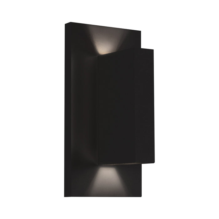 Vista Outdoor LED Wall Light in Black.