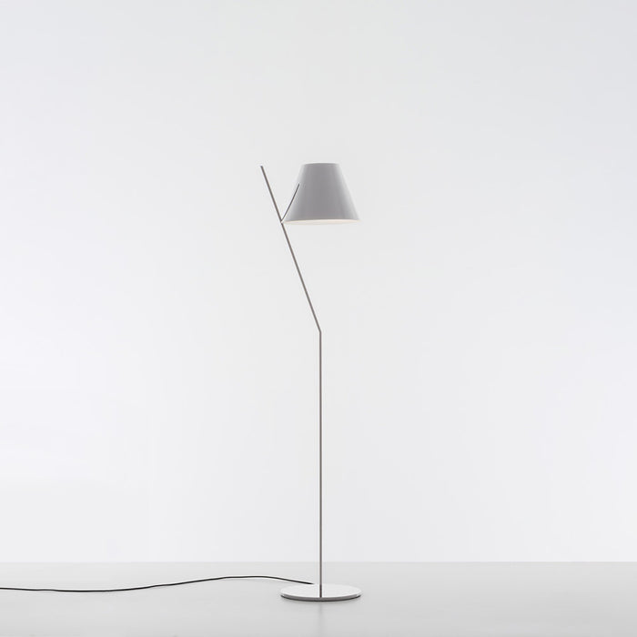 La Petite Floor Lamp in Polished White.