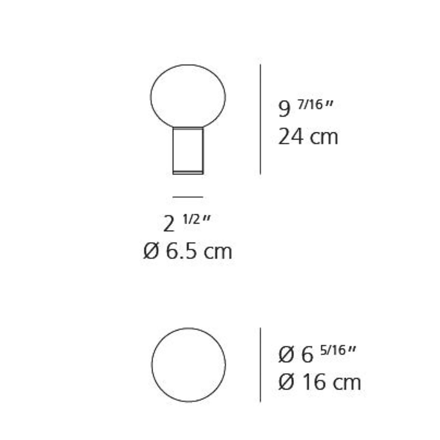 Laguna Table Lamp - line drawing.