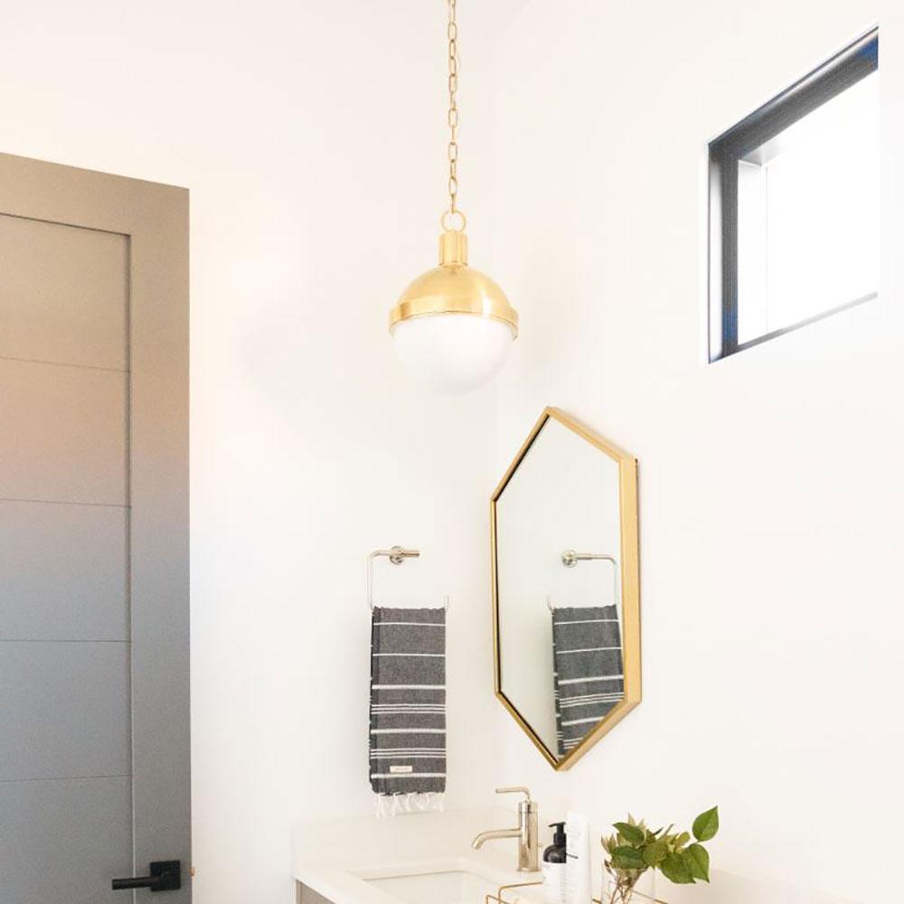 Lampbert Pendant Light in bathroom.