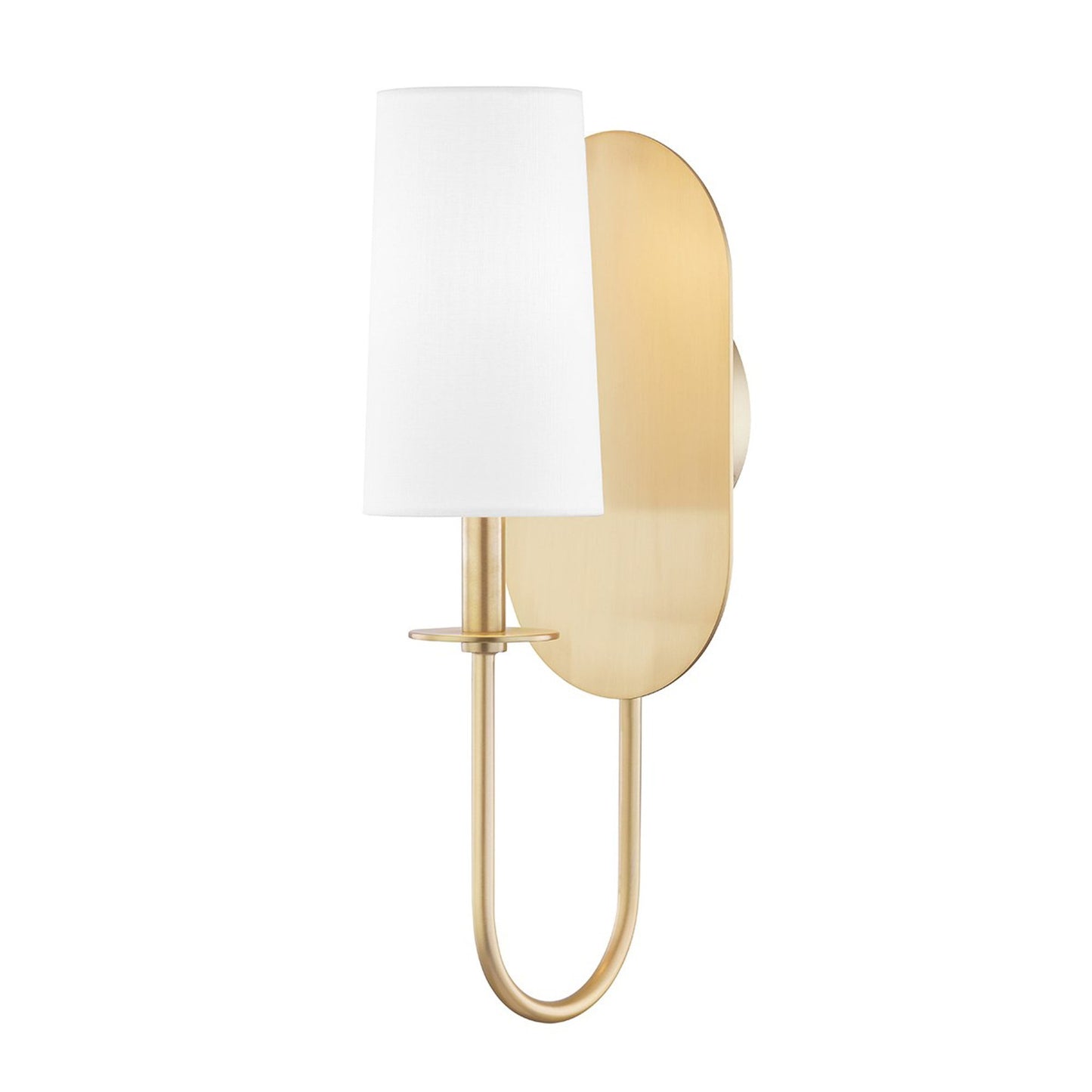 Lara Wall Light in Aged Brass.