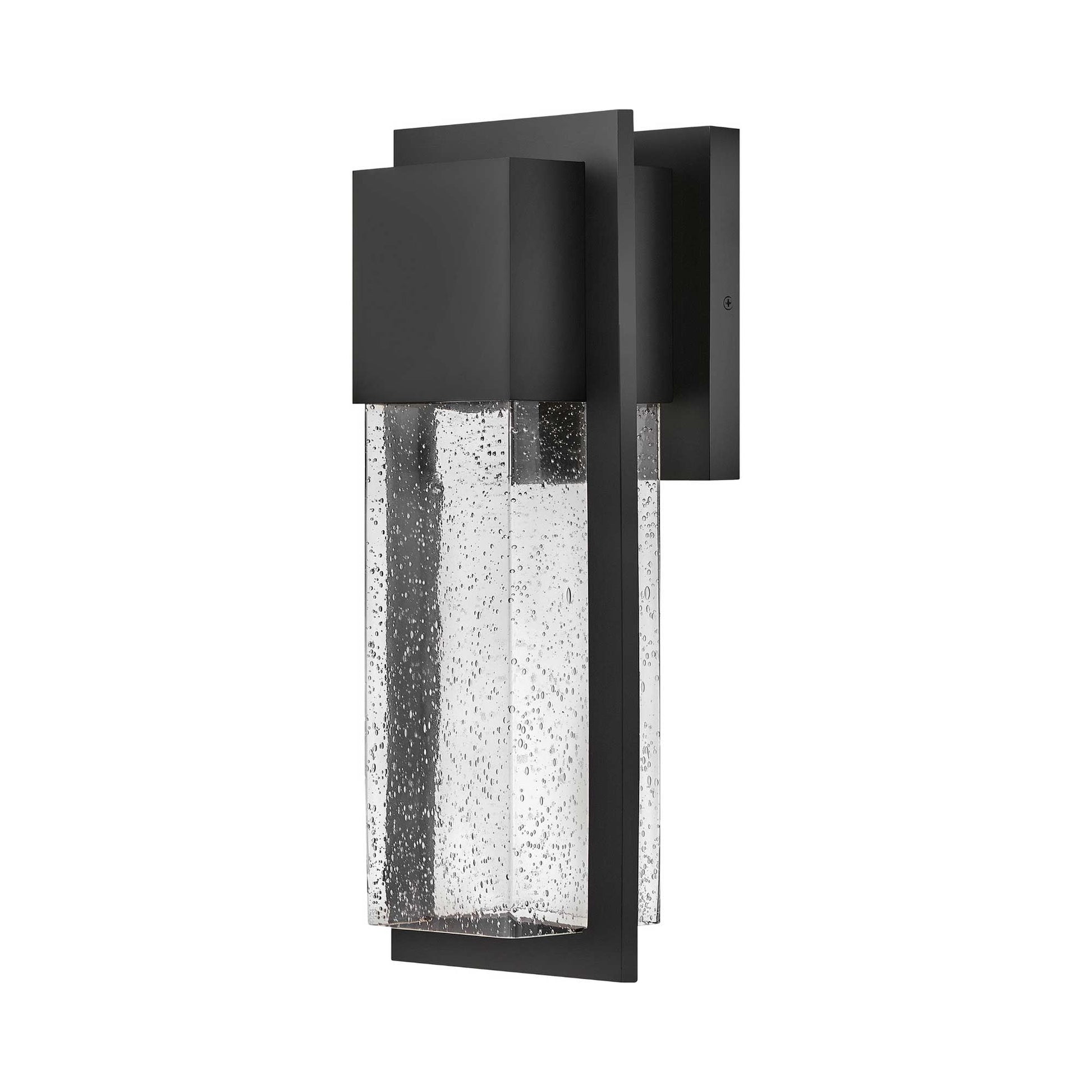 Alex LED Outdoor Wall Light in Black (Medium).