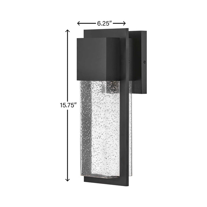 Alex LED Outdoor Wall Light - line drawing.