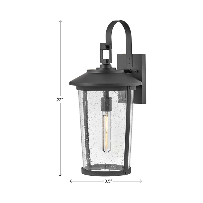 Banks Outdoor Wall Light - line drawing.