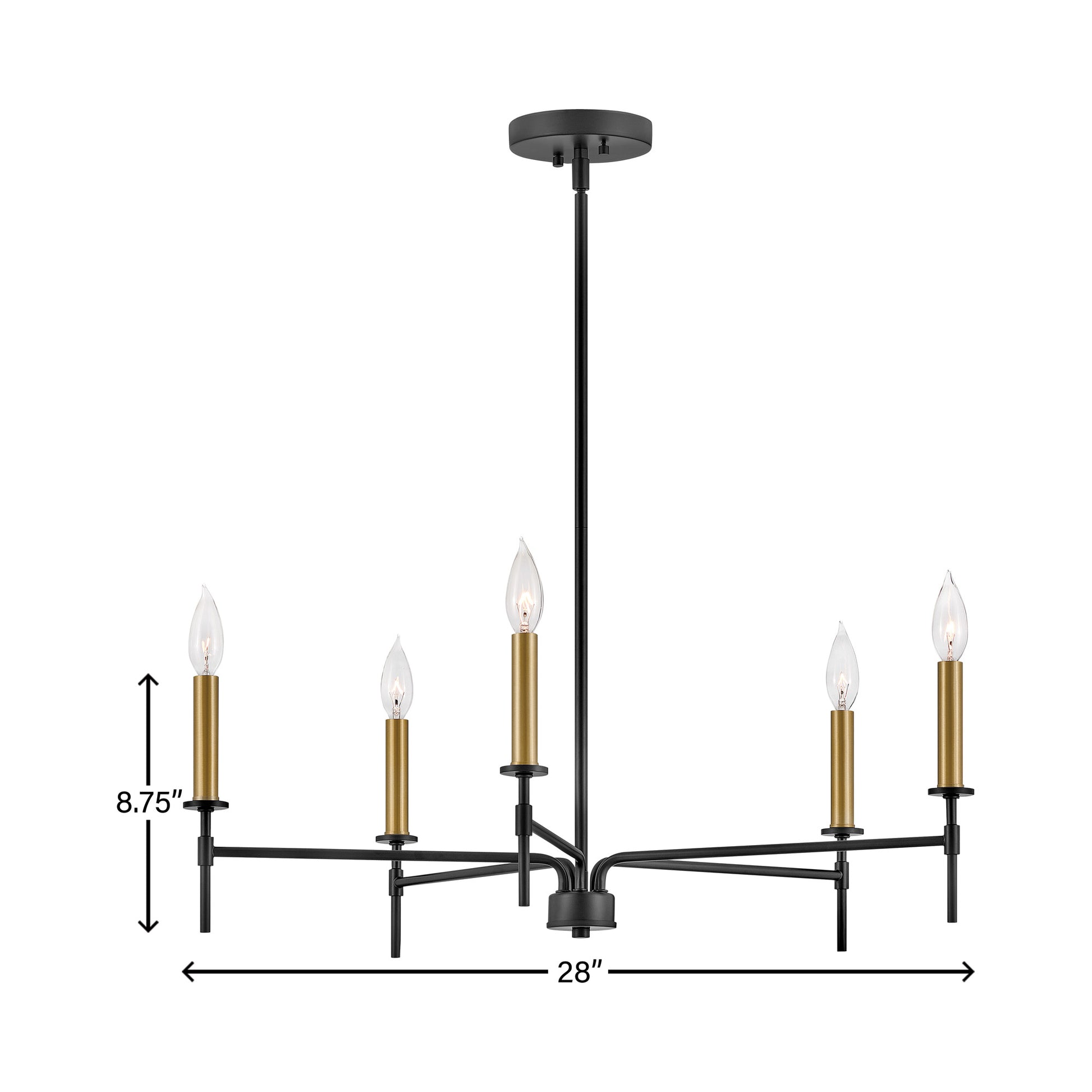 Hux Chandelier - line drawing.