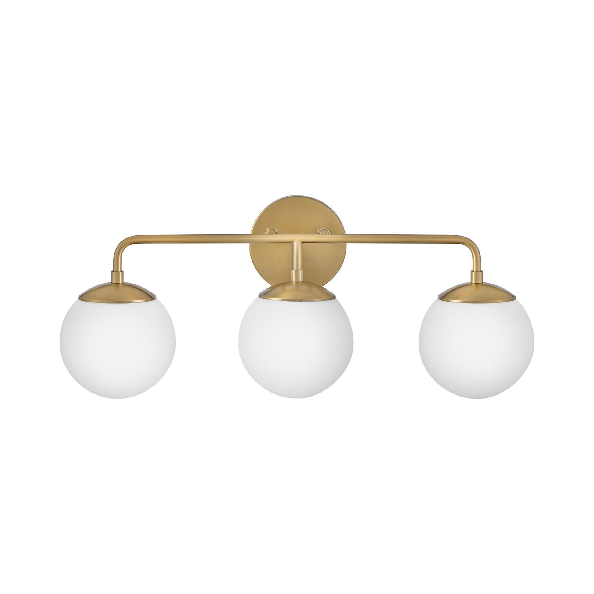 Juniper Vanity Wall Light in Lacquered Brass (3-Light).