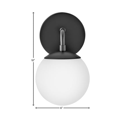 Juniper Bath Wall Light - line drawing.