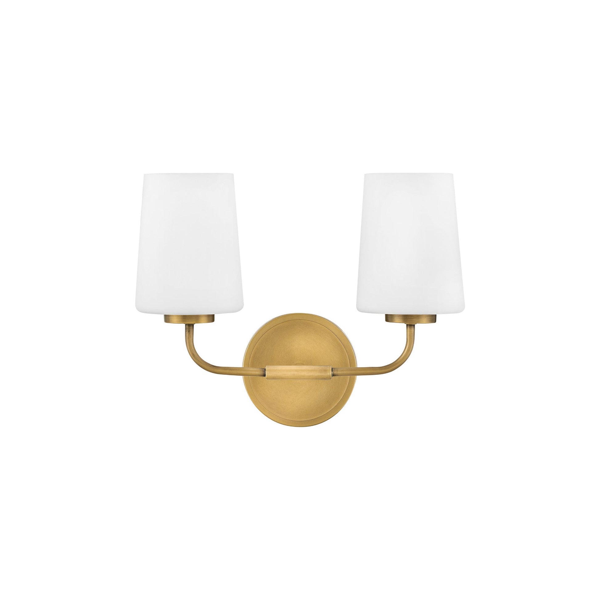 Kline Vanity Wall Light in Heritage Brass (2-Light).