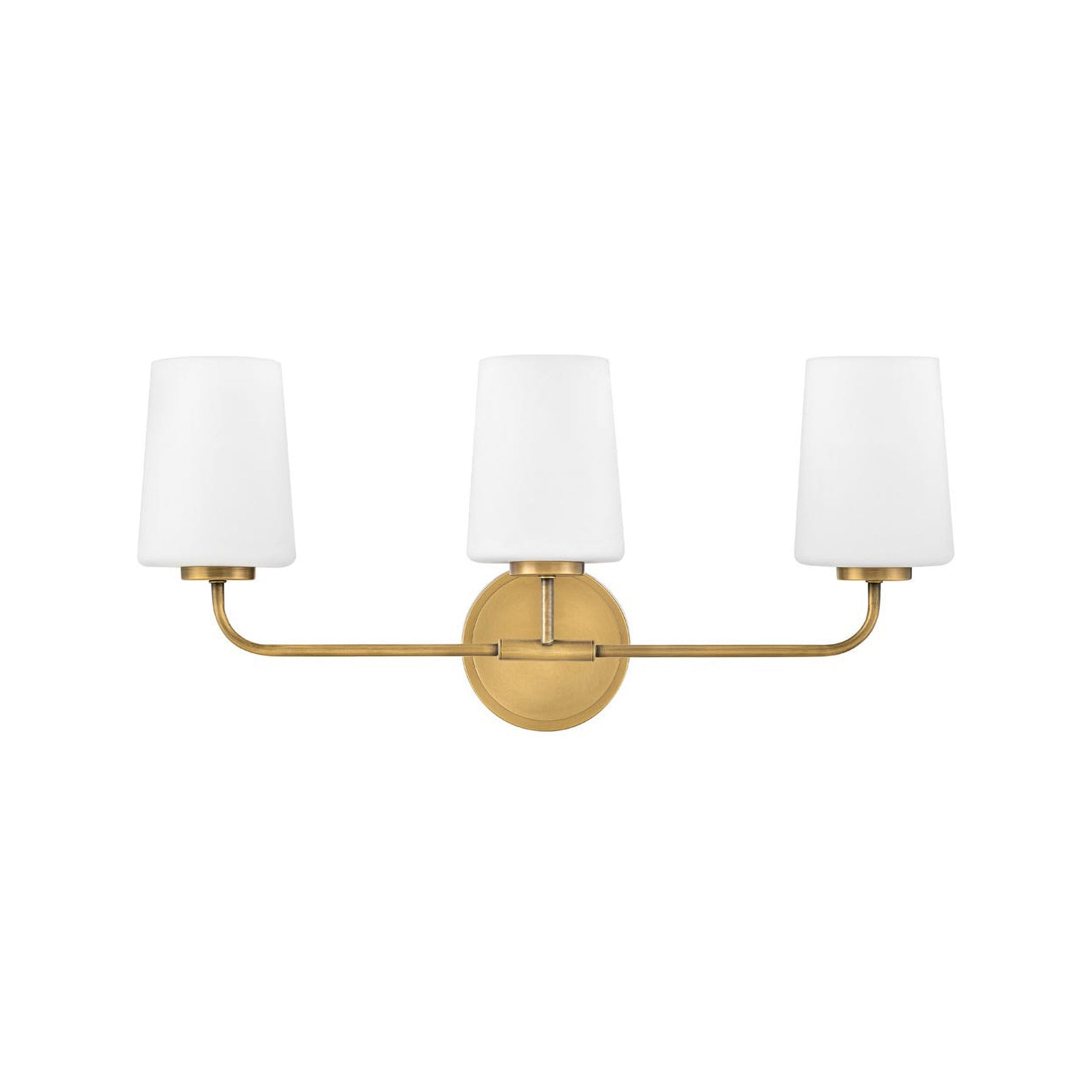 Kline Vanity Wall Light in Heritage Brass (3-Light).