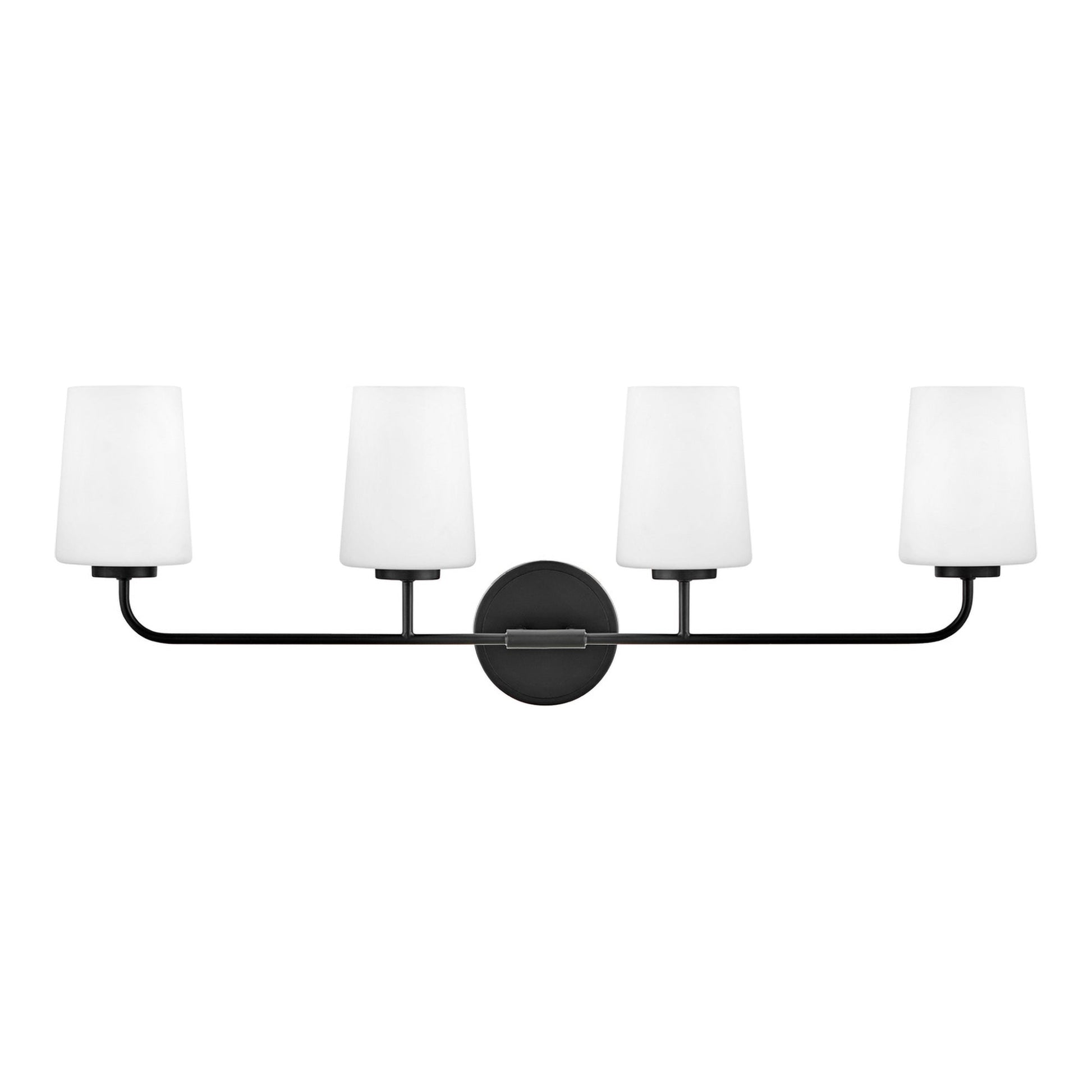 Kline Vanity Wall Light in Black (4-Light).