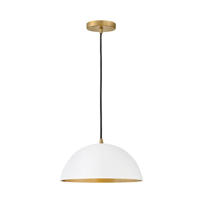 Lou Pendant Light in Matte White.