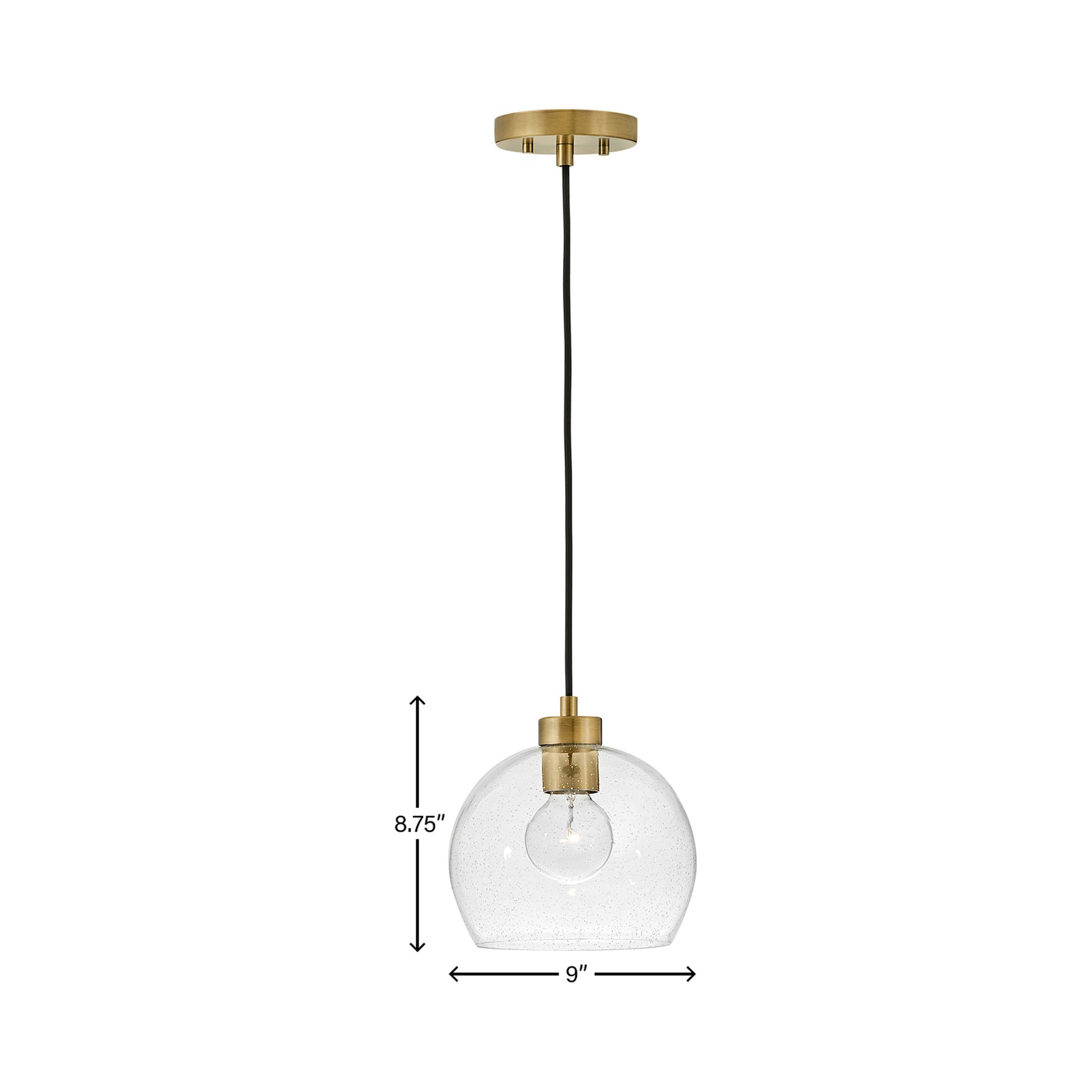 Rumi Pendant Light - line drawing.