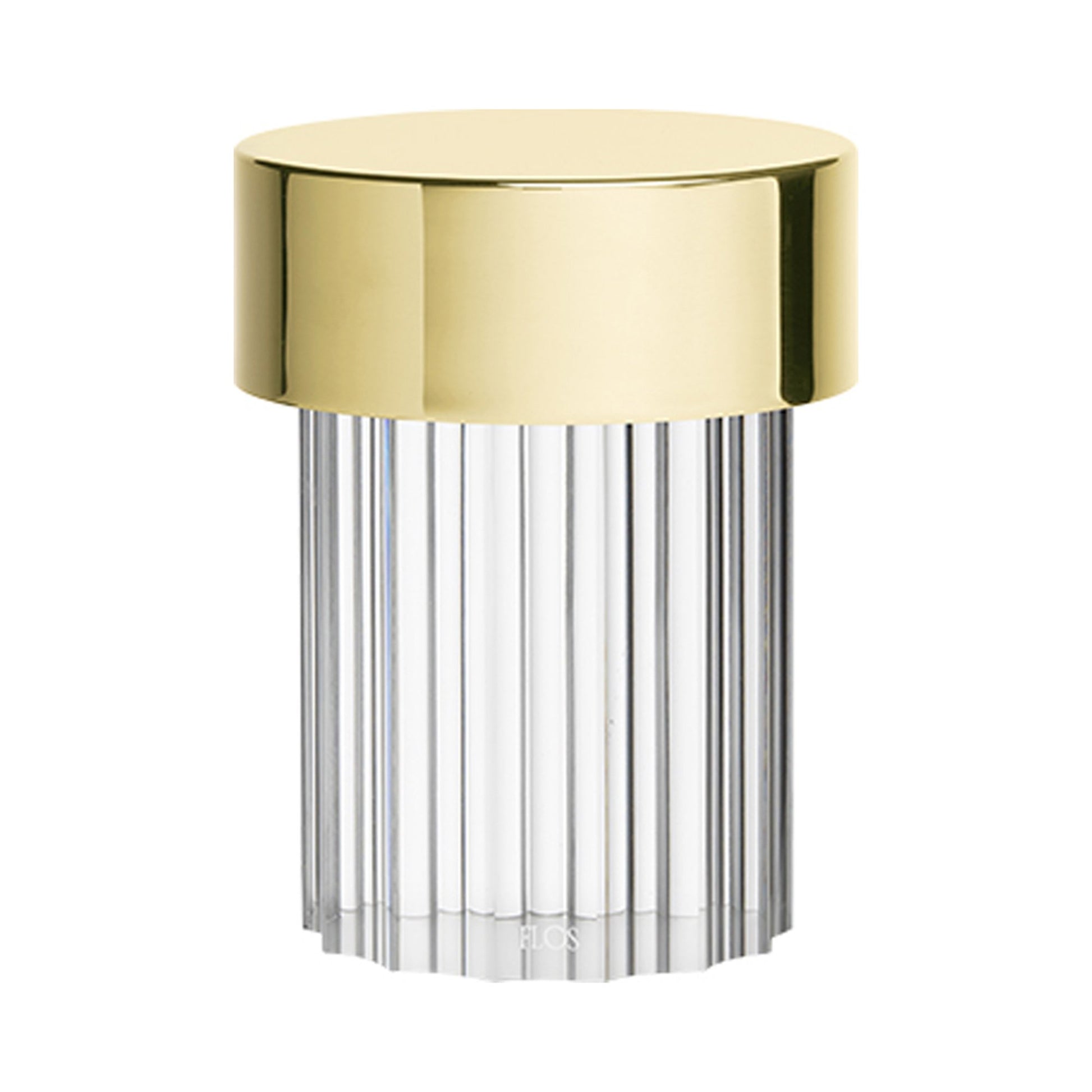 Last Order LED Table Lamp in Brass/Fluted Base.