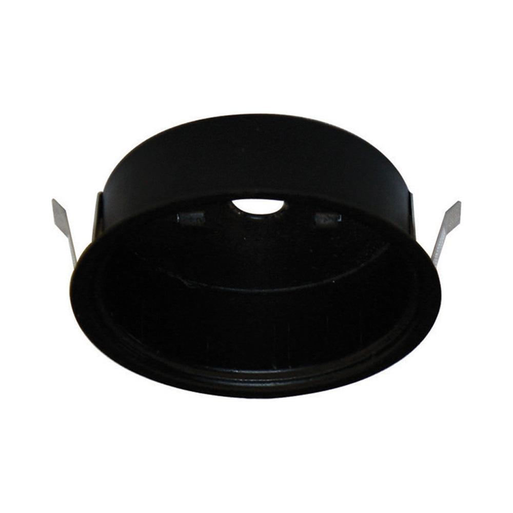 LED Button Light Retrofit Housing in Black.