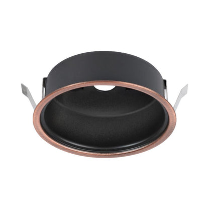 LED Button Light Retrofit Housing in Copper Bronze.