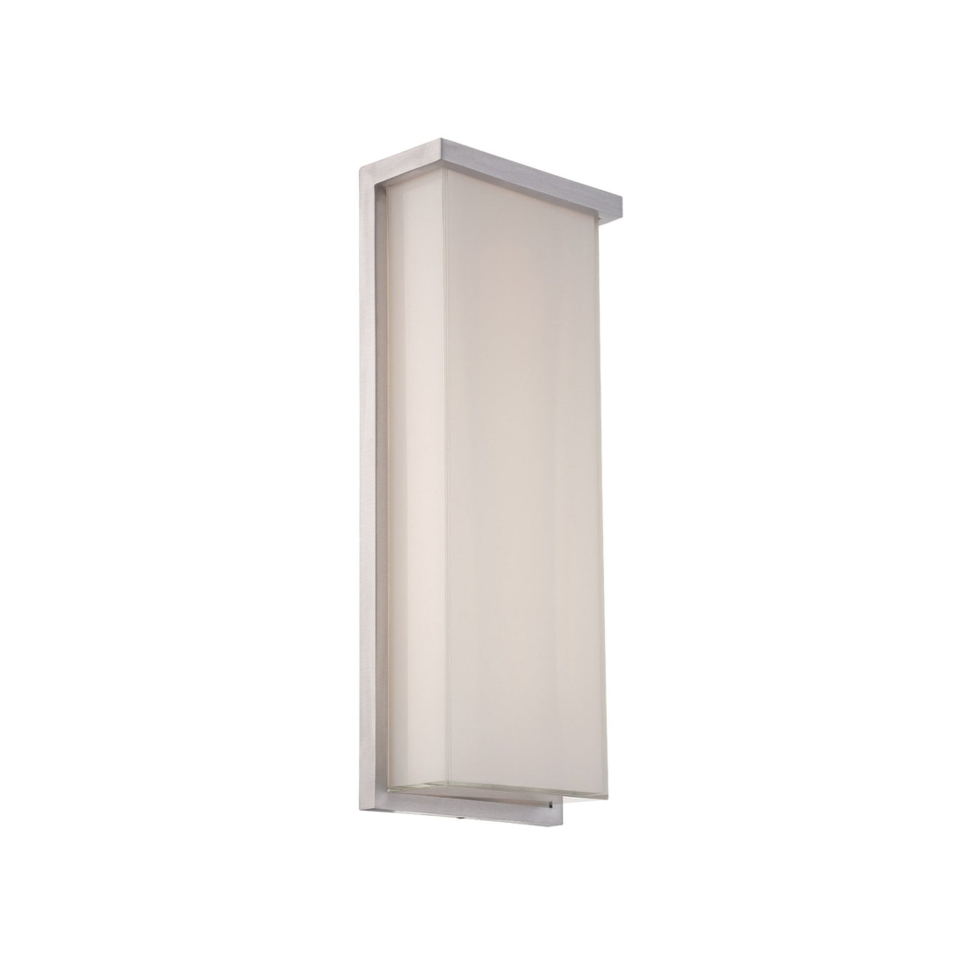 Ledge Outdoor LED Wall Light in Brushed Aluminum (20-Inch).