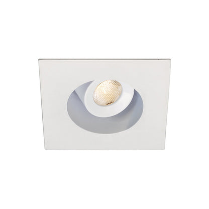 LEDme 1 Inch Square Adjustable LED Downlight in White.