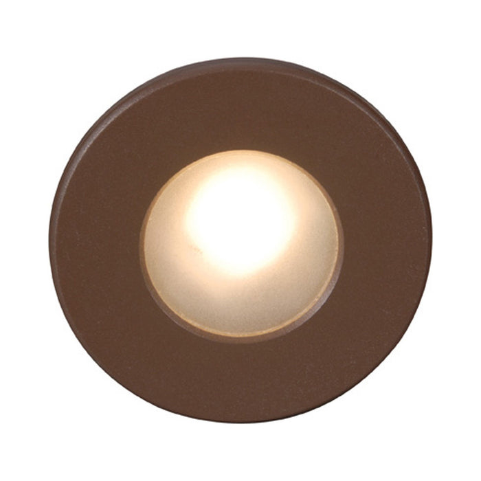LEDme Full Round LED Step and Wall Light in Bronze.