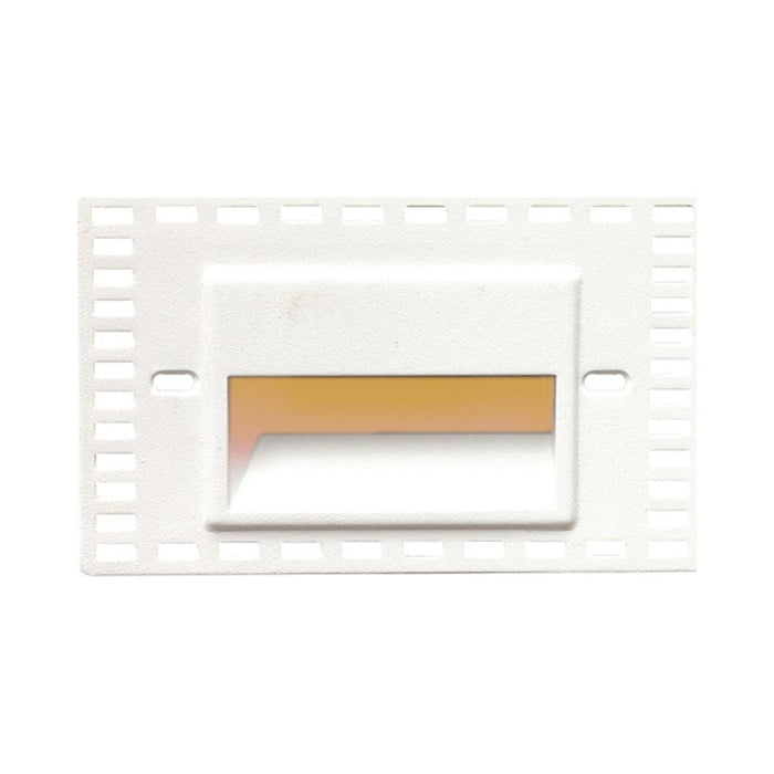 LEDme Horizontal LED Trimless Step and Wall Light in Amber.