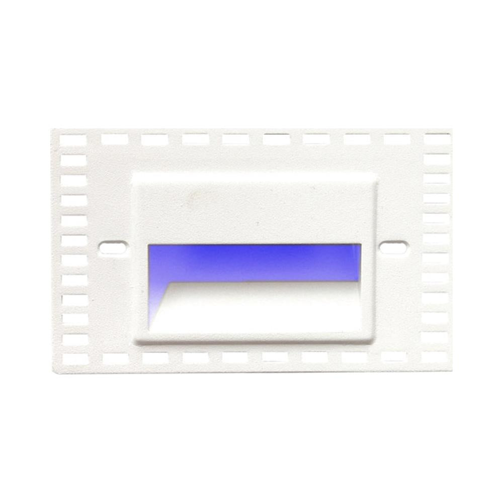 LEDme Horizontal LED Trimless Step and Wall Light in Blue.