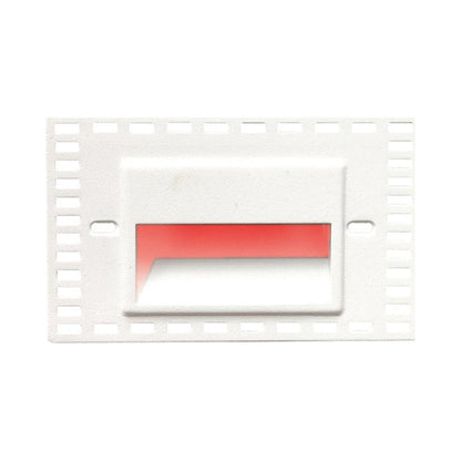 LEDme Horizontal LED Trimless Step and Wall Light in Red.