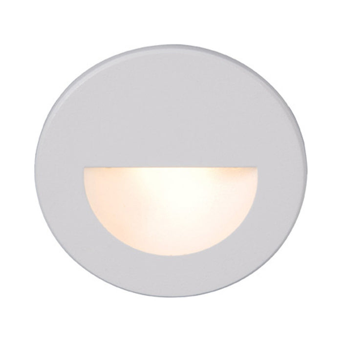 LEDme Round LED Step and Wall Light in Amber/White.