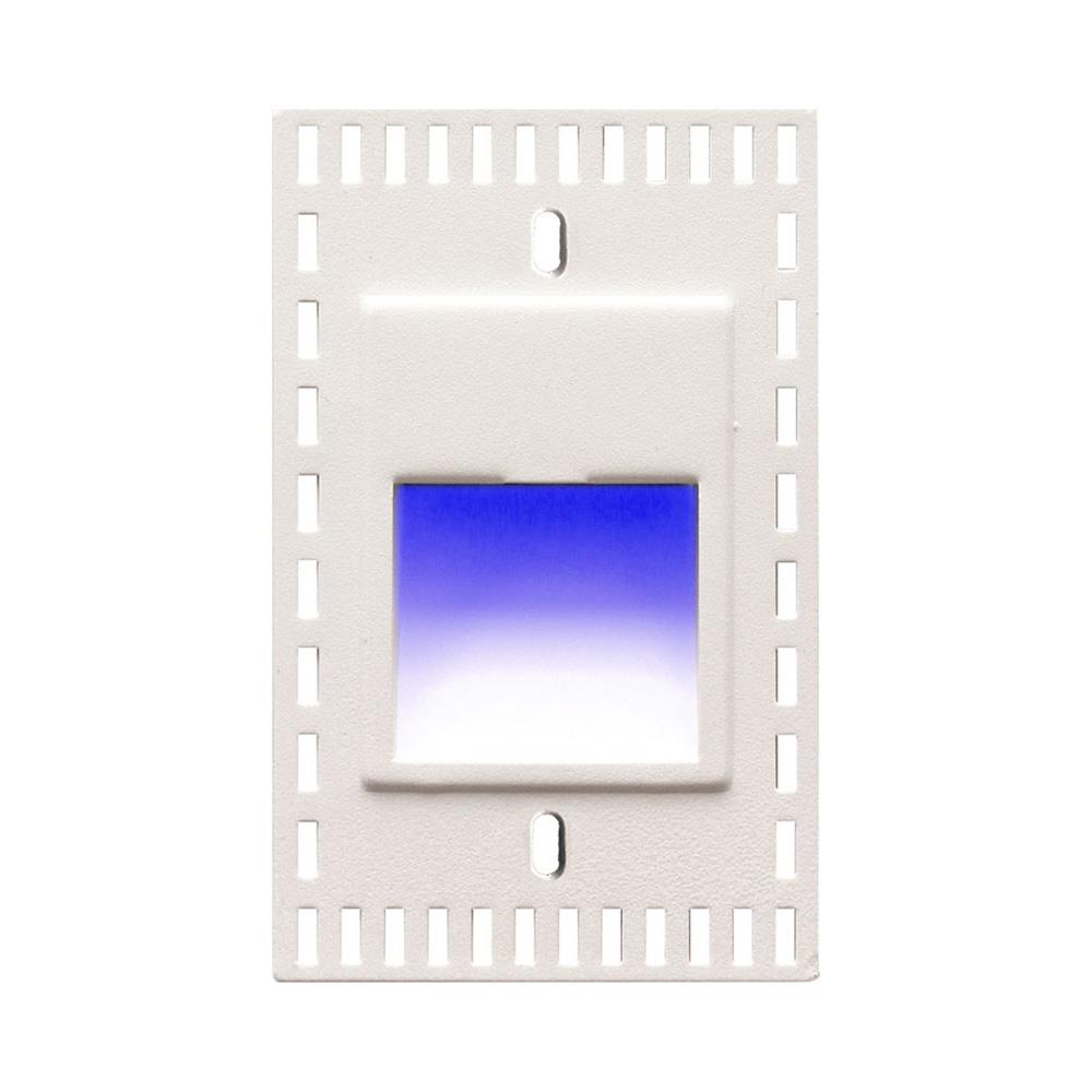 LEDme Vertical LED Trimless Step and Wall Light in Blue.