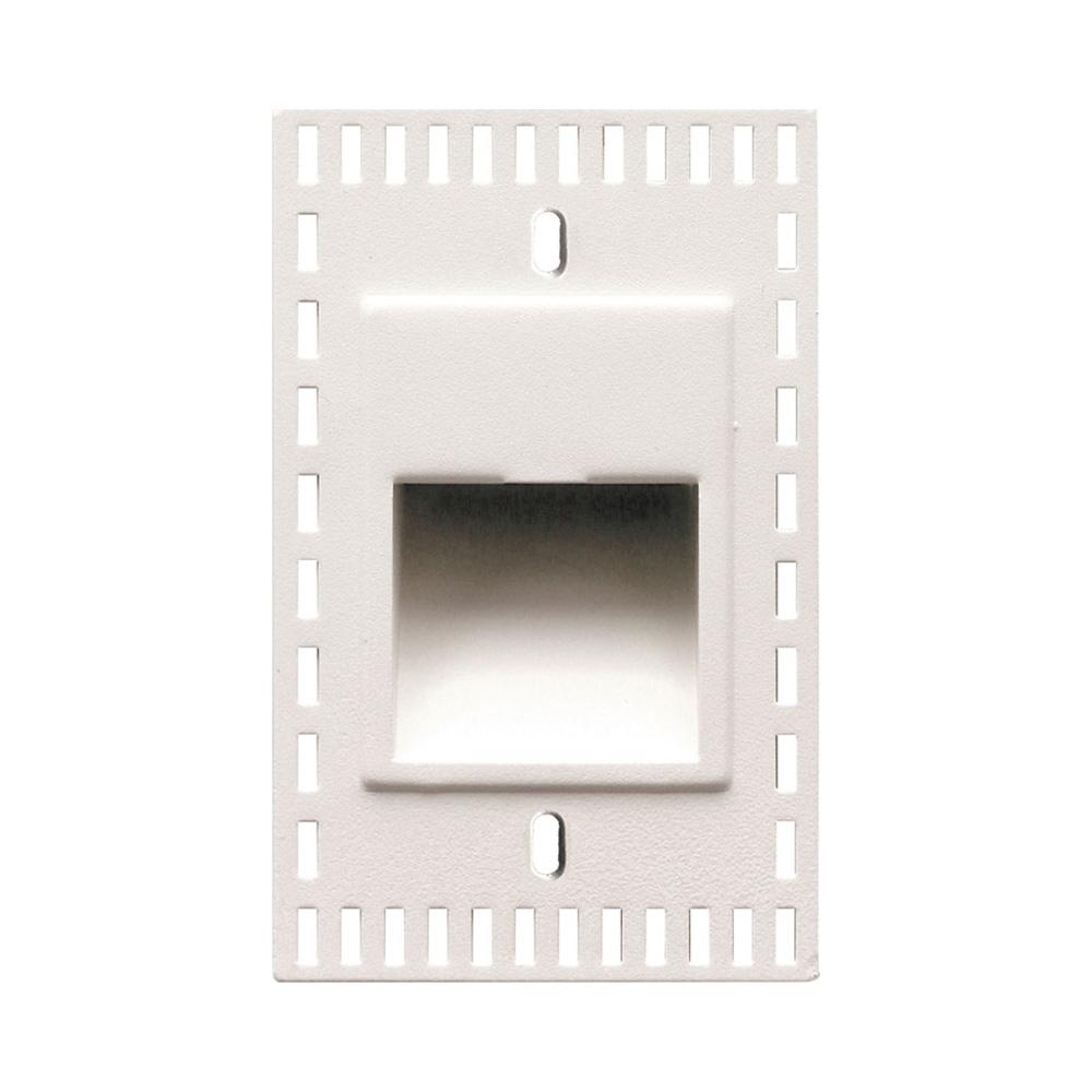 LEDme Vertical LED Trimless Step and Wall Light in White.