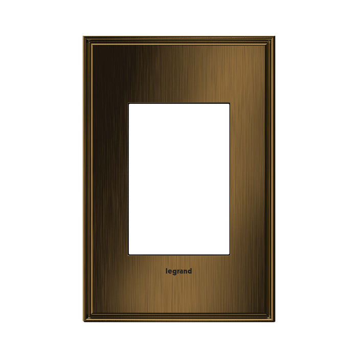 adorne® Cast Metals PLUS 1-Gang Wall Plate in Coffee.