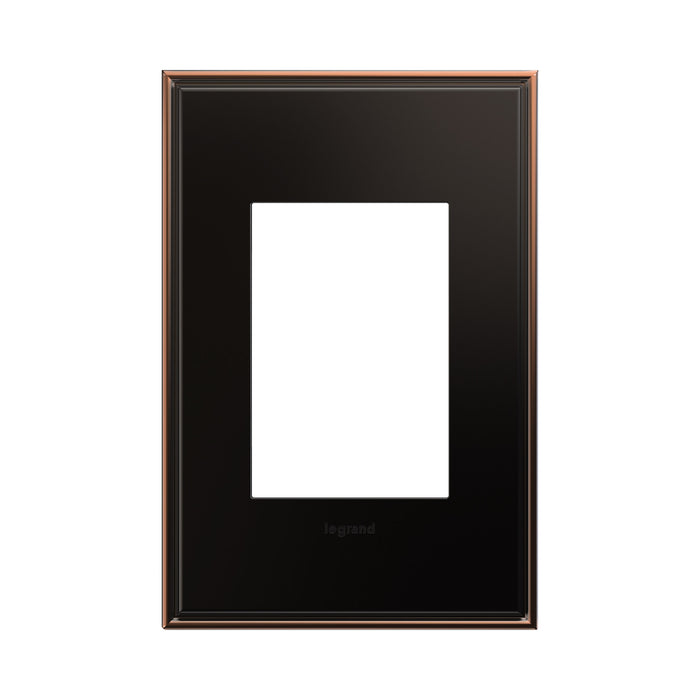 adorne® Cast Metals PLUS 1-Gang Wall Plate in Oil Rubbed Bronze.