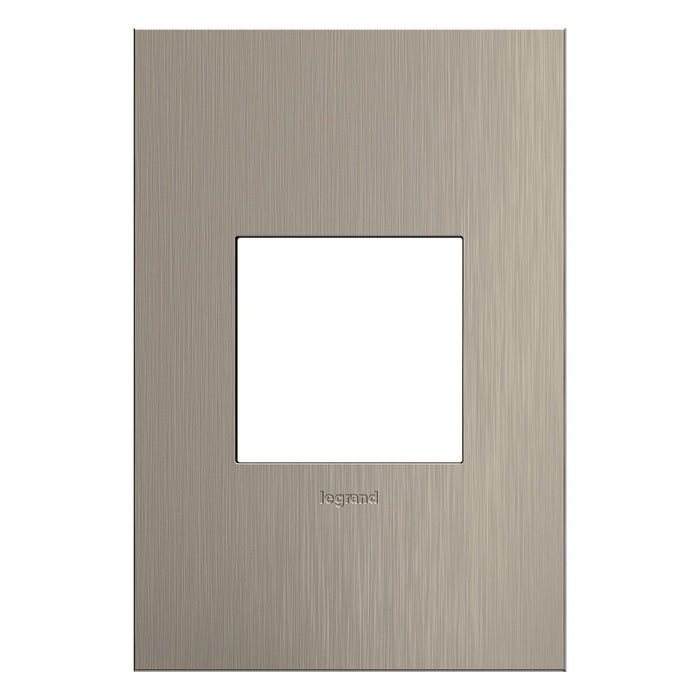 adorne® Cast Metals Wall Plate in Satin Nickel (1-Gang).