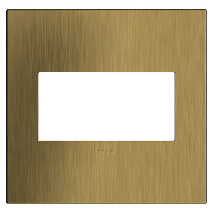 adorne® Cast Metals Wall Plate in Brushed Satin Brass (2-Gang).
