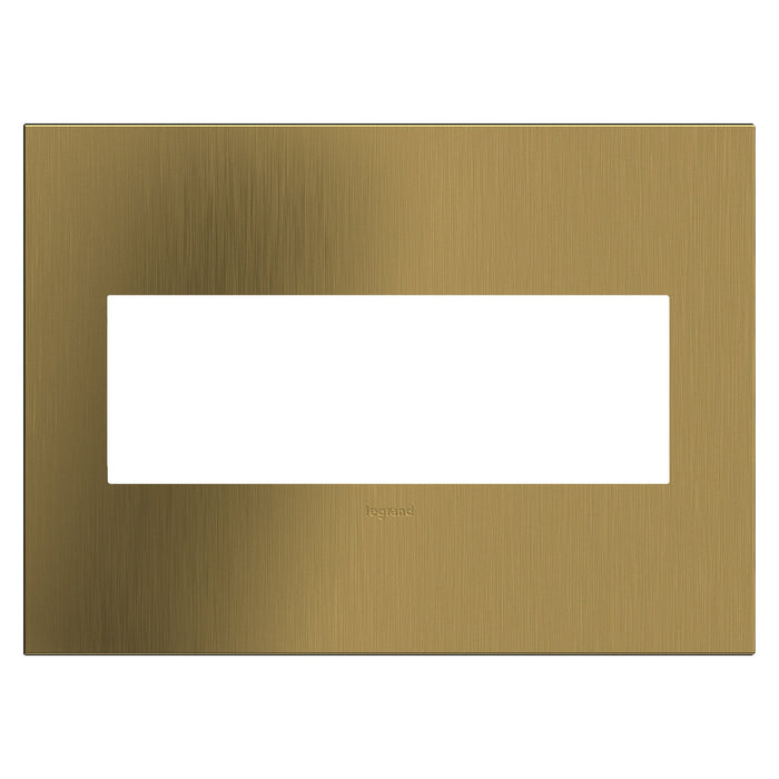 adorne® Cast Metals Wall Plate in Brushed Satin Brass (3-Gang).