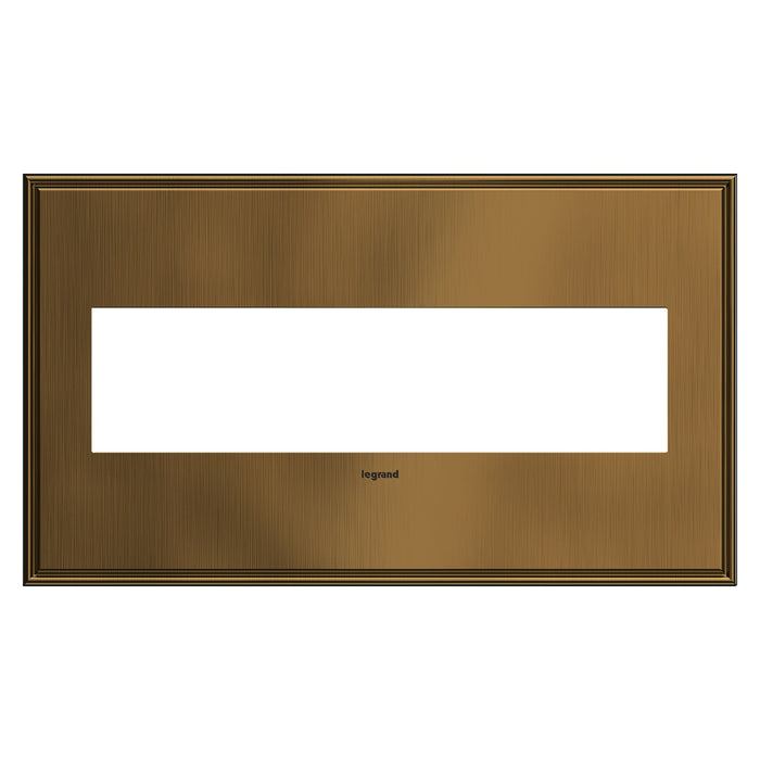 adorne® Cast Metals Wall Plate in Coffee (4-Gang).