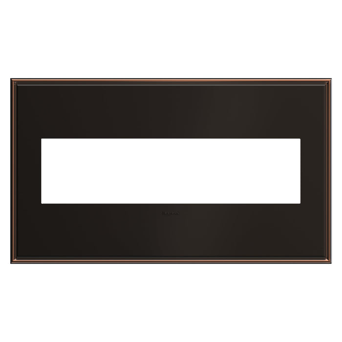 adorne® Cast Metals Wall Plate in Oil Rubbed Bronze (4-Gang).