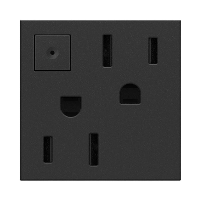 adorne® Energy-Saving On/Off Outlet in Graphite.